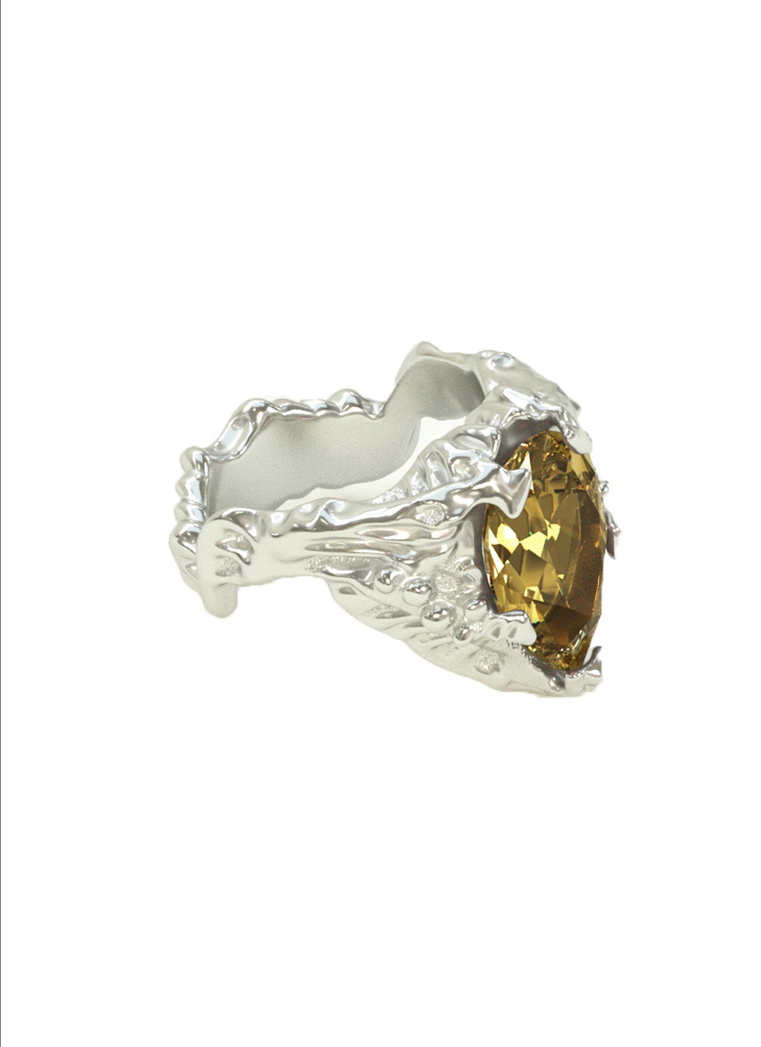 MOLTEN CHAMPAGNE PEAR CUT RING - LETRA